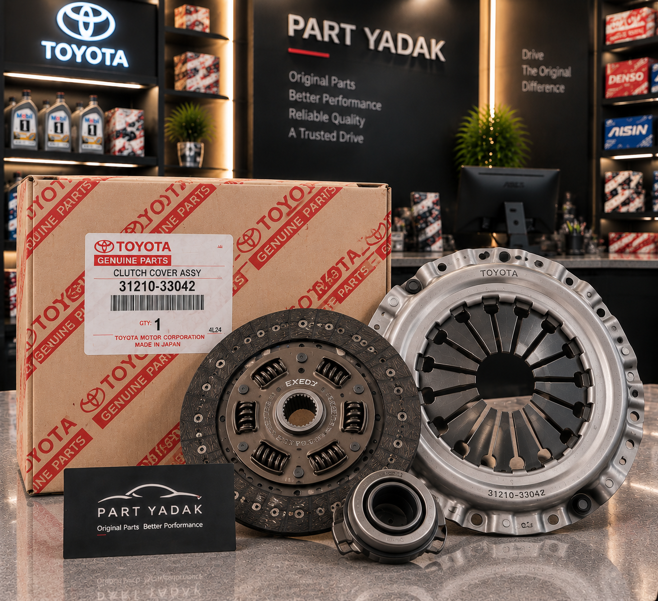 دیسک و صفحه اصلی Toyota Clutch Cover Assembly 31210‑33042 – OEM تویوتا (کمری، فشاردهنده کلاچ)