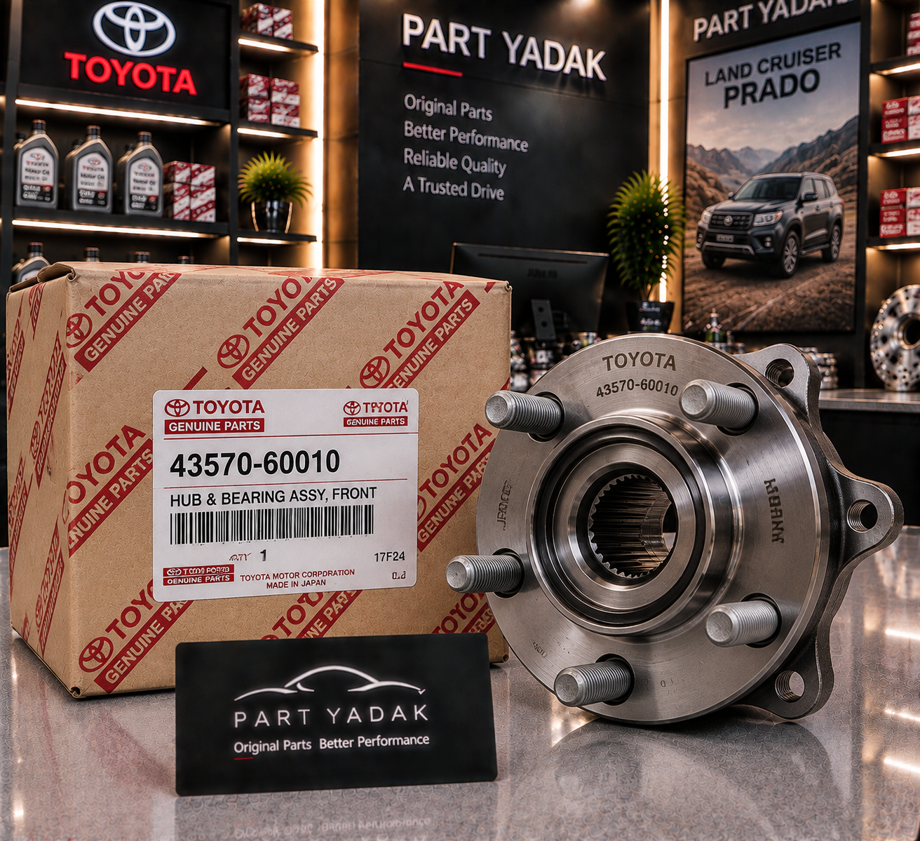 بلبرینگ چرخ جلو تویوتا پرادو – اورجینال (Front Wheel Bearing)