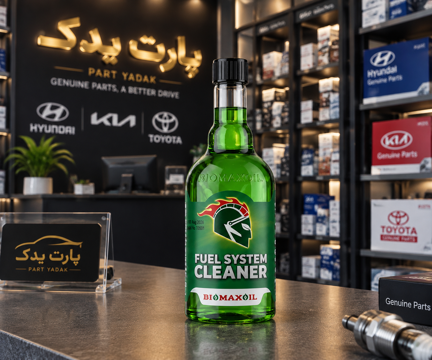 مکمل بنزین شست‌وشو دهنده سیستم سوخت BIOMAXOIL مدل Fuel System Cleaner حجم ۴۰۰ میلی‌لیتر